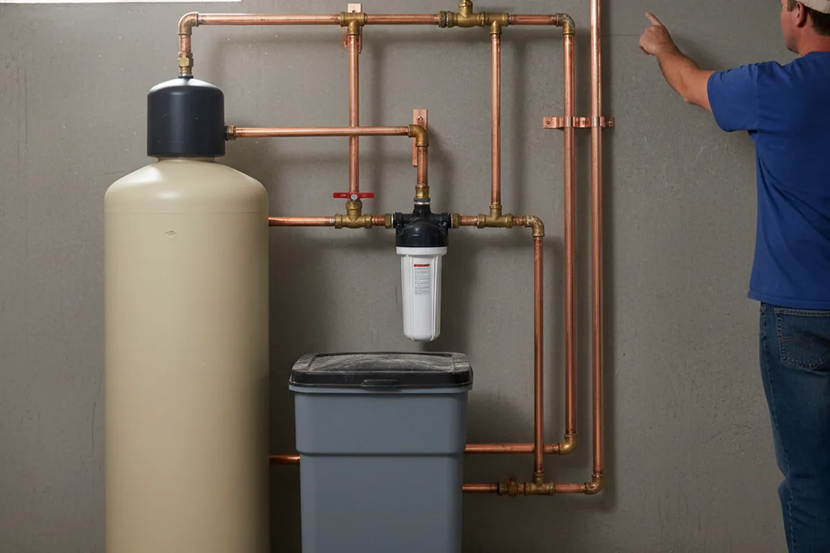 Whole-house water treatment system installed in King