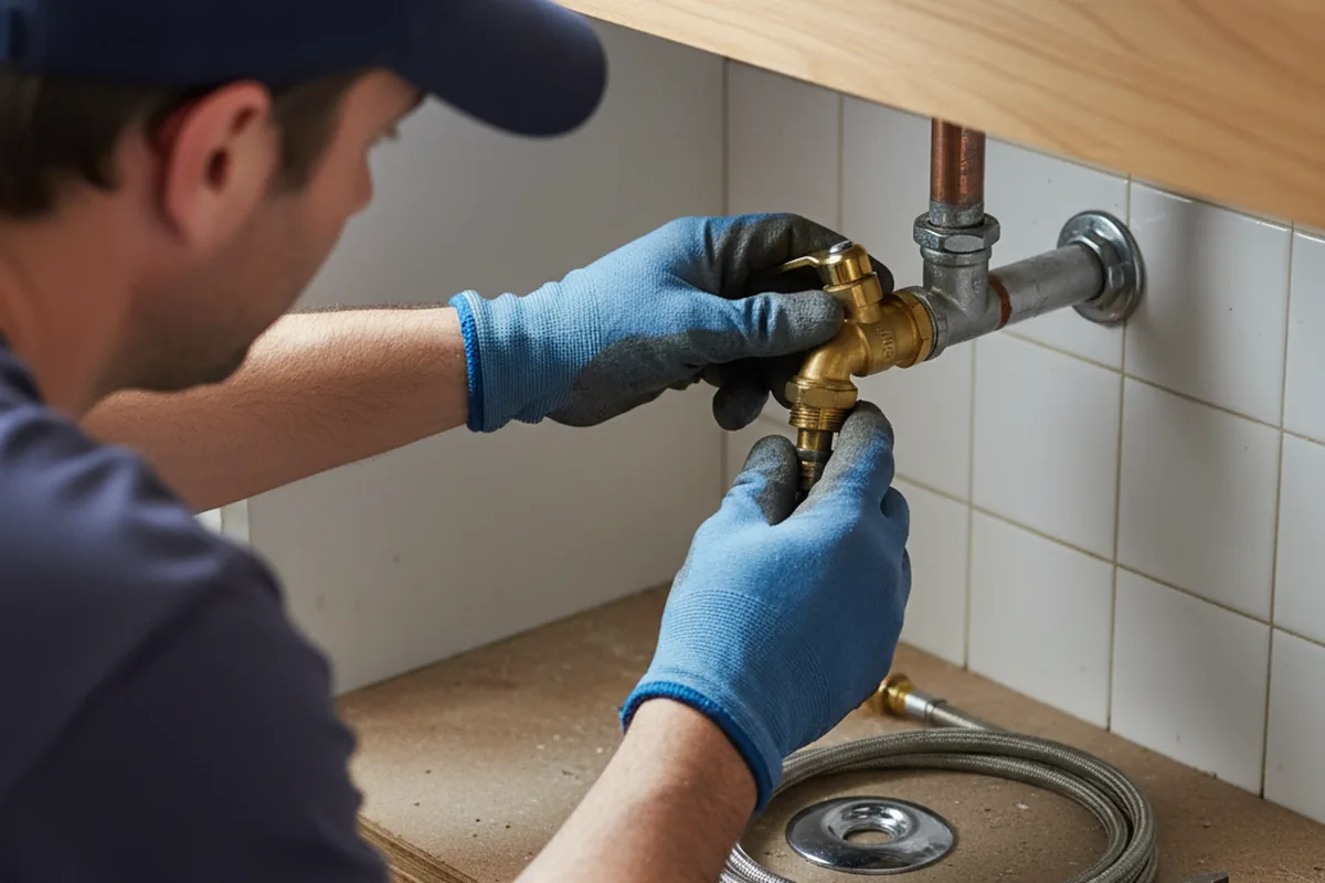 Shutoff valve and fitting work during Repiping in King